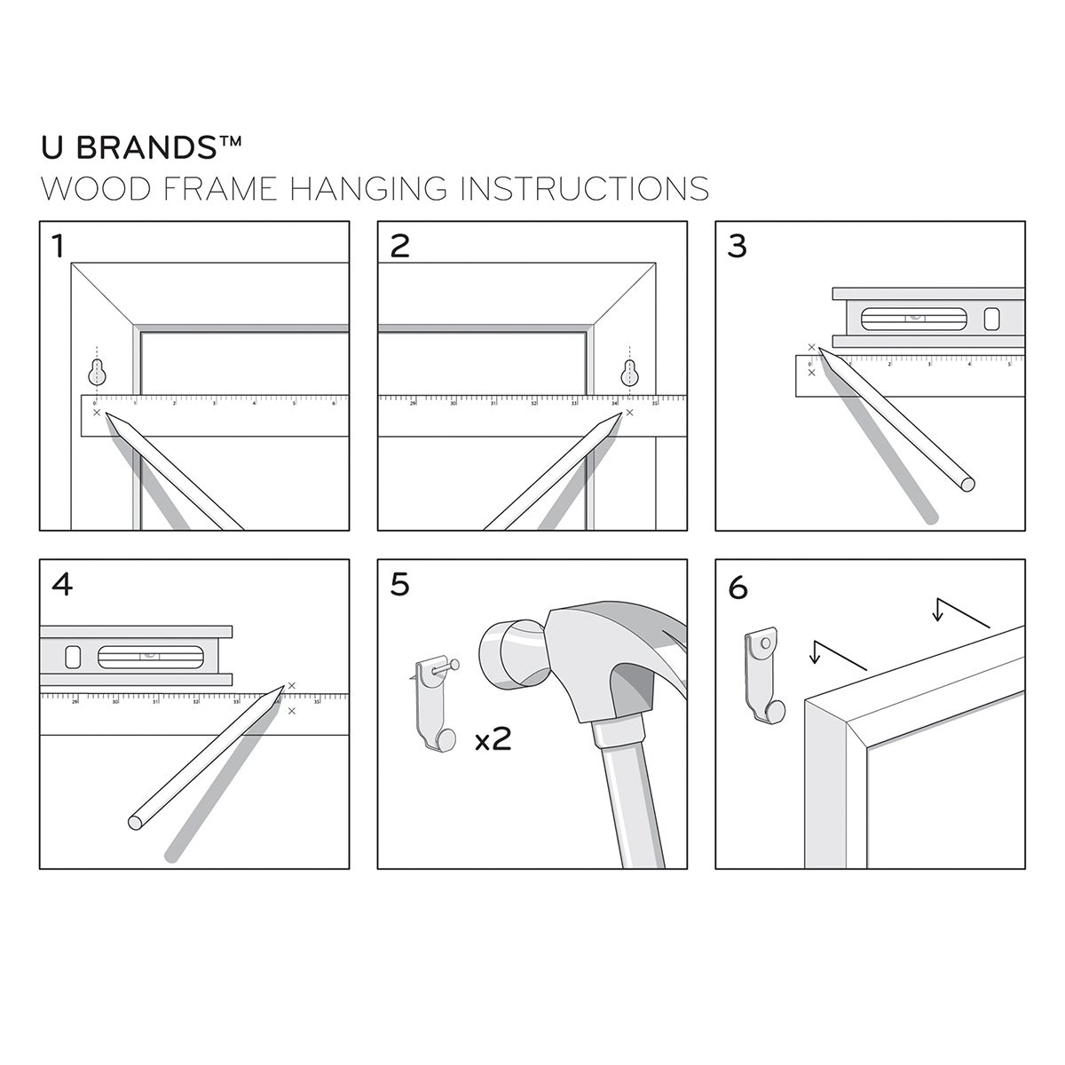 UBrands Natural Cork Bulletin Boards with Birch Frame The Container